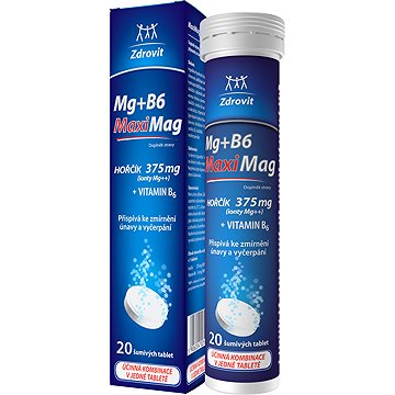 

Zdrovit MaxiMag Hořčík 375 mg + B6 20 tablet