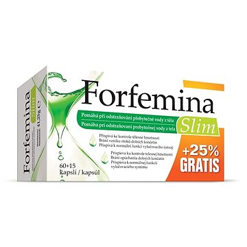 

Forfemina Slim odvodnění těla 25% GRATIS 75 kapslí