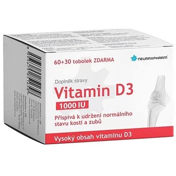 

Neuraxpharm Vitamin D3 1000 IU 60 + 30 tobolek