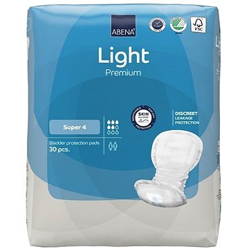 

Abena Light Super 4 vložky absorpční, 850 ml, 30 ks