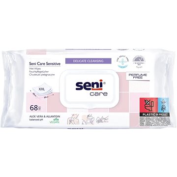 

Seni Care vlhčené ubrousky Sensitive 68 ks
