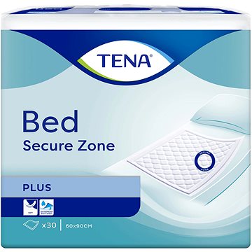 

Tena Bed Plus Secure Zone 60 × 90 podložky absorpční, 60 × 90 cm, 1900 ml, 30 ks