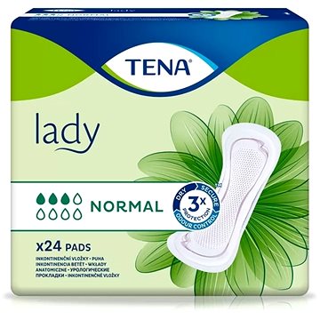 

Tena Lady Normal vložky absorpční, 300 ml, 24 ks