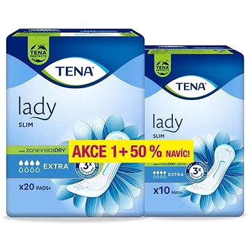 

Tena Lady Slim Extra +50 % inkontinenční vložky 30 ks 211513