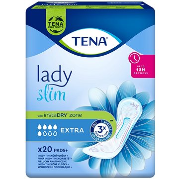 

Tena Lady Slim Extra vložky absorpční, 522 ml, 20 ks