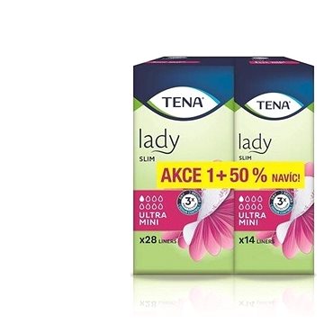 

Tena Lady Slim Ultra Mini +50 % inkontinenční vložky 42 ks 211482