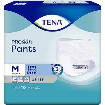 

Tena Pants Plus Medium kalhotky absorpční natahovací, boky 80-110 cm, 10 ks