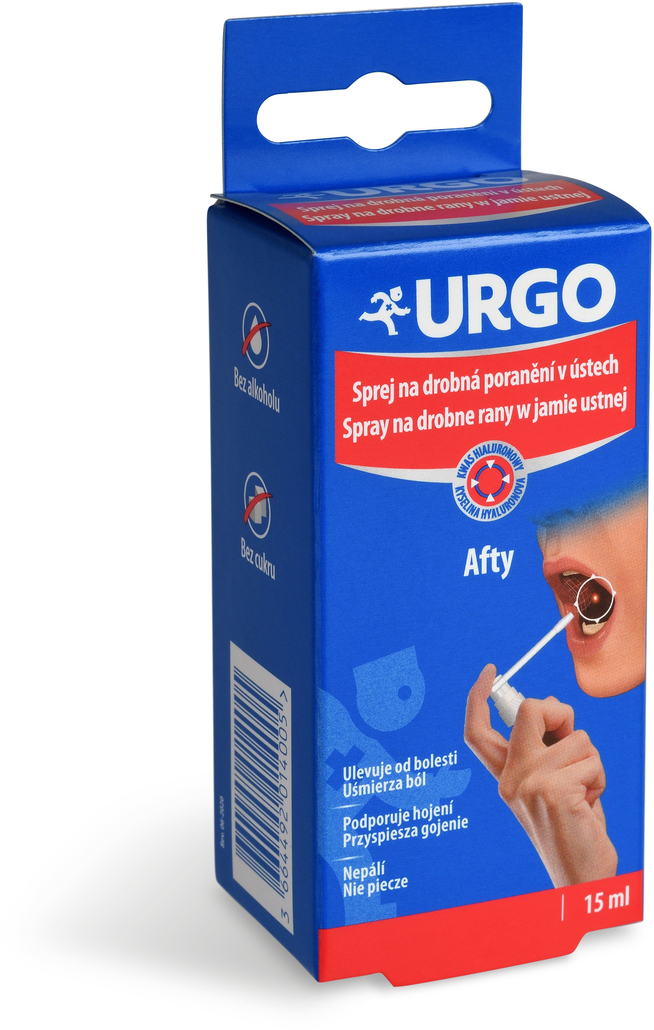

Urgo sprej na drobná poranění v ústech 15 ml