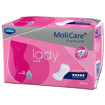 

Vložky absorpční Molicare Lady 5 kapek 1029 ml, 14 ks