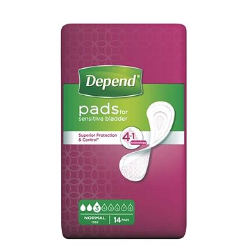 

Vložky Depend Normal 245 ml, 14 ks