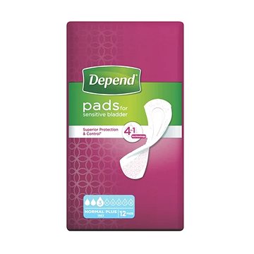 

Vložky Depend Normal Plus 350 ml, 12 ks