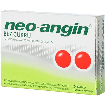 

Neo-angin Bez cukru 24 pastilek