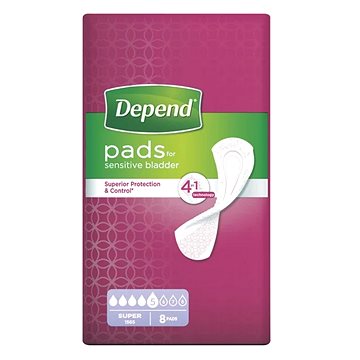 

Vložky Depend Super 600 ml, 8 ks