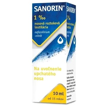 

Sanorin 1 mg/ml nosní kapky, roztok 1 × 10 ml