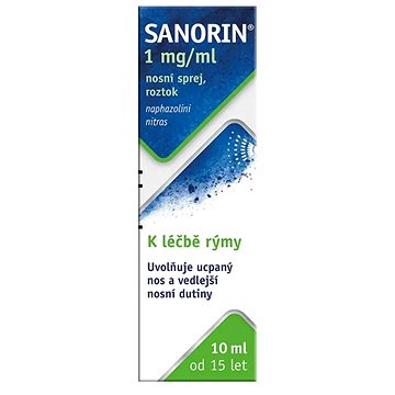 

Sanorin 1 mg/ml nosní sprej, roztok 1 × 10 ml