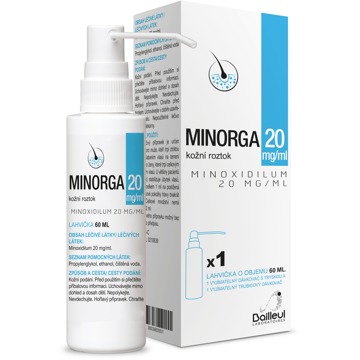 

Minorga 20 mg/ml kožní roztok 60 ml
