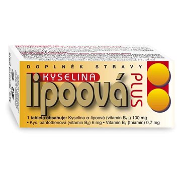 

NATURVITA Kyselina lipoová Plus 60 tablet