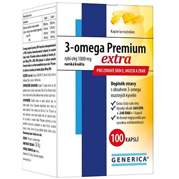 

Generica 3-omega Premium extra 100 kapslí