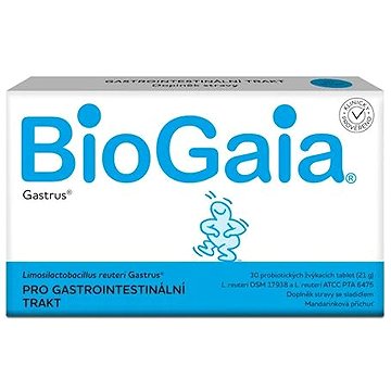 

BioGaia Gastrus 30 probiotických žvýkacích tablet