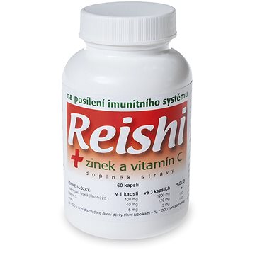 

NATURVITA Reishi + Zinek a vitamín C 60 kapslí