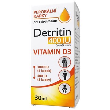 

Detritin Vitamin D3 400 IU kapky 30 ml