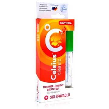 

Celsius Classic teploměr lékařský bezrtuťový + sklepávadlo