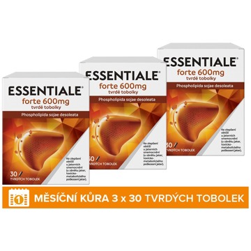 

Essentiale forte 600 mg 30 tvrdých tobolek (akční balení - 3 ks)