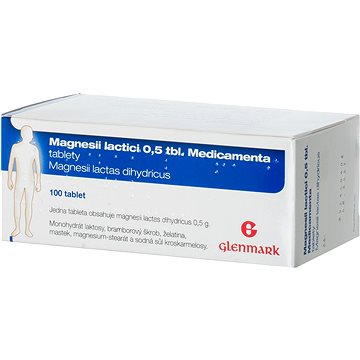 

Medicamenta Magnesii Lactici 0,5 tbl. 100 tablet