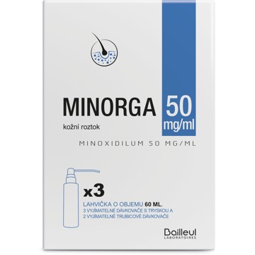 

Minorga 50 mg/ml kožní roztok 3 × 60 ml