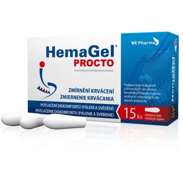 

HemaGel Procto 15 ks rektálních čípků II