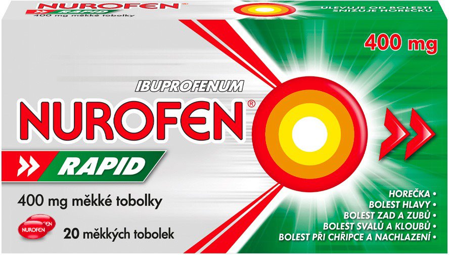 

Nurofen Rapid 400 mg 20 tobolek