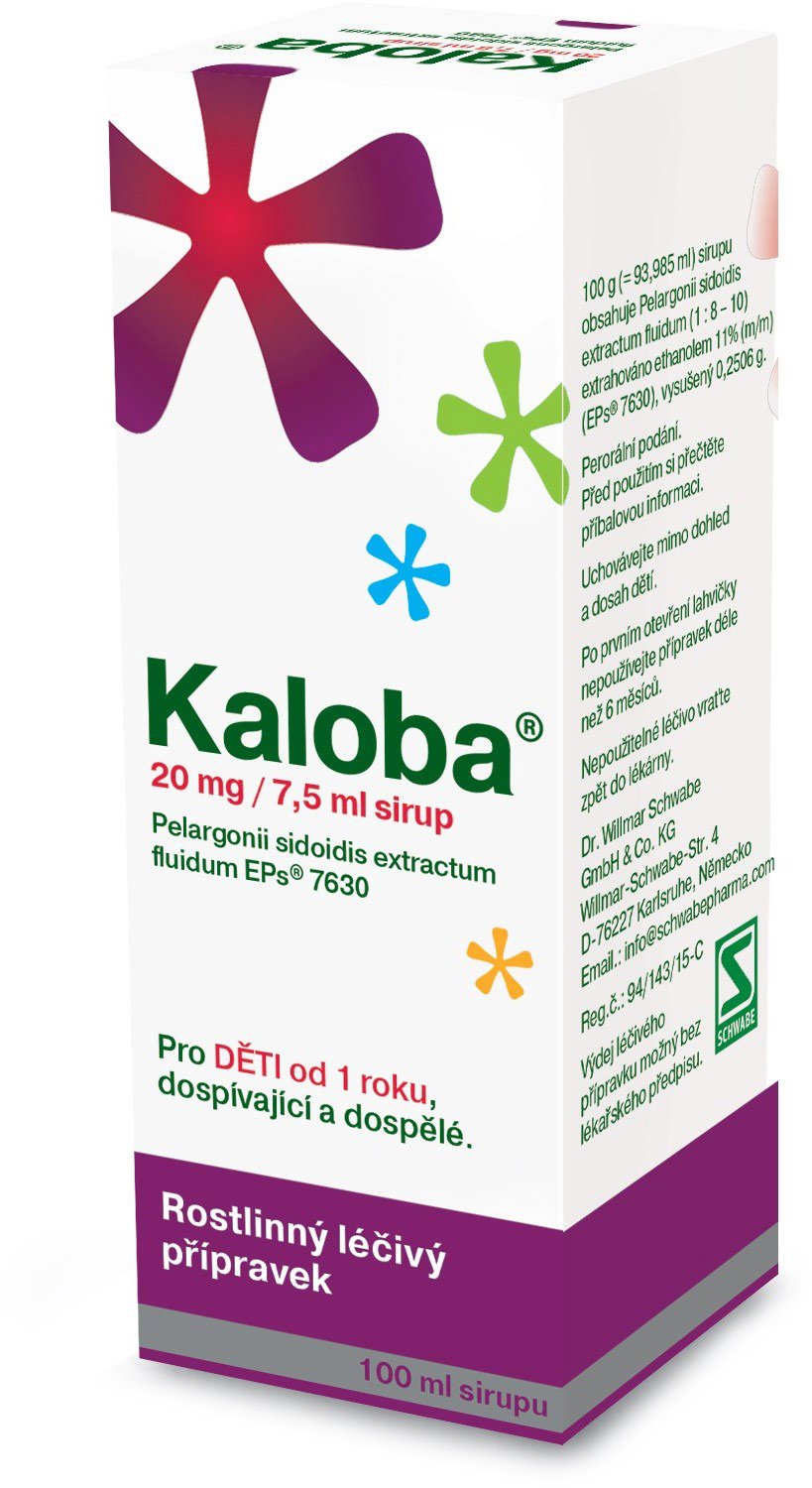 

Kaloba 20 mg/7,5 ml sirup 100 ml