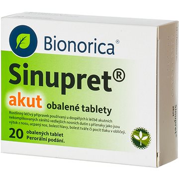 

Sinupret akut 20 obalených tablet