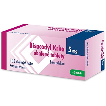 

Bisacodyl Krka 5 mg 105 obalených tablet