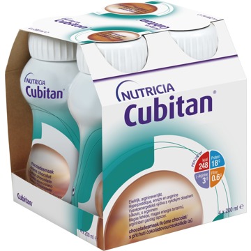 

Cubitan s příchutí čokoládovou 4 × 200 ml