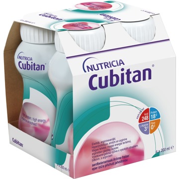 

Cubitan s příchutí jahodovou 4 × 200 ml