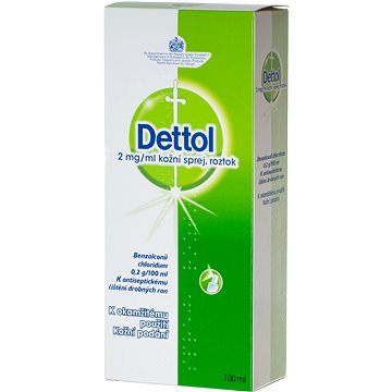 

Dettol 2mg/ml antiseptický sprej 100 ml