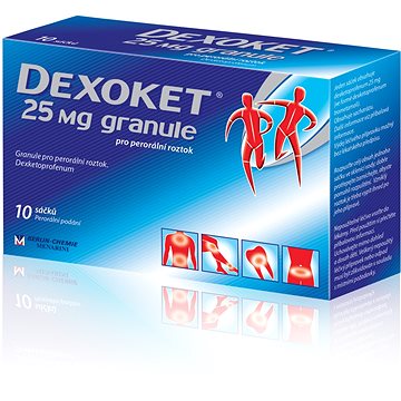 

Dexoket 25 mg granule 10 sáčků