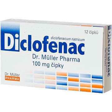 

Diclofenac 100 mg 12 čípků