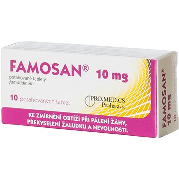 

Famosan 10 mg 10 potahovaných tablet