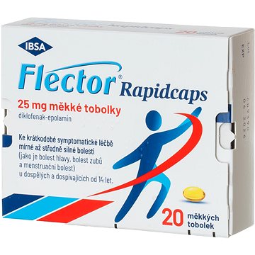 

Flector Rapidcaps 25 mg 20 měkkých tobolek