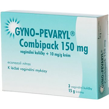 

Gyno-Pevaryl Combipack 150 mg 3 vaginální čípky + krém 15 g