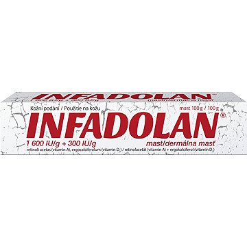 

Infadolan 1600 IU/g + 300 IU/g mast 100 g