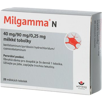 

Milgamma N 20 měkkých tobolek