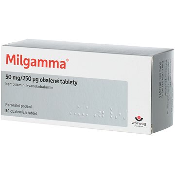 

Milgamma 50 mg/250 µg 50 obalených tablet