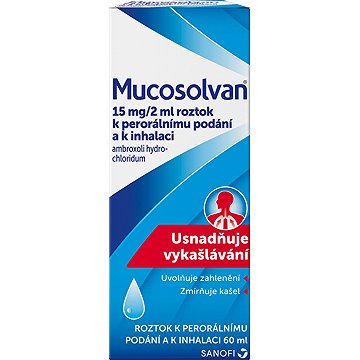 

Mucosolvan 15 mg/2 ml roztok 60 ml