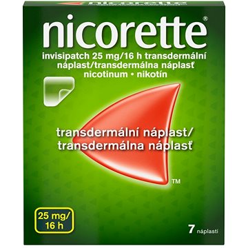 

Nicorette Invisipatch 25 mg/16 h transdermální náplast 7 ks