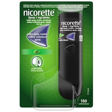 

Nicorette Spray 1 mg/dávka orální sprej, roztok 13,2 ml