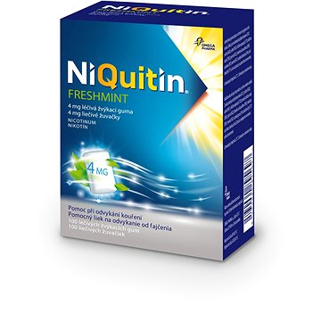 

Niquitin Freshmint 4 mg léčivá žvýkací guma 100 ks