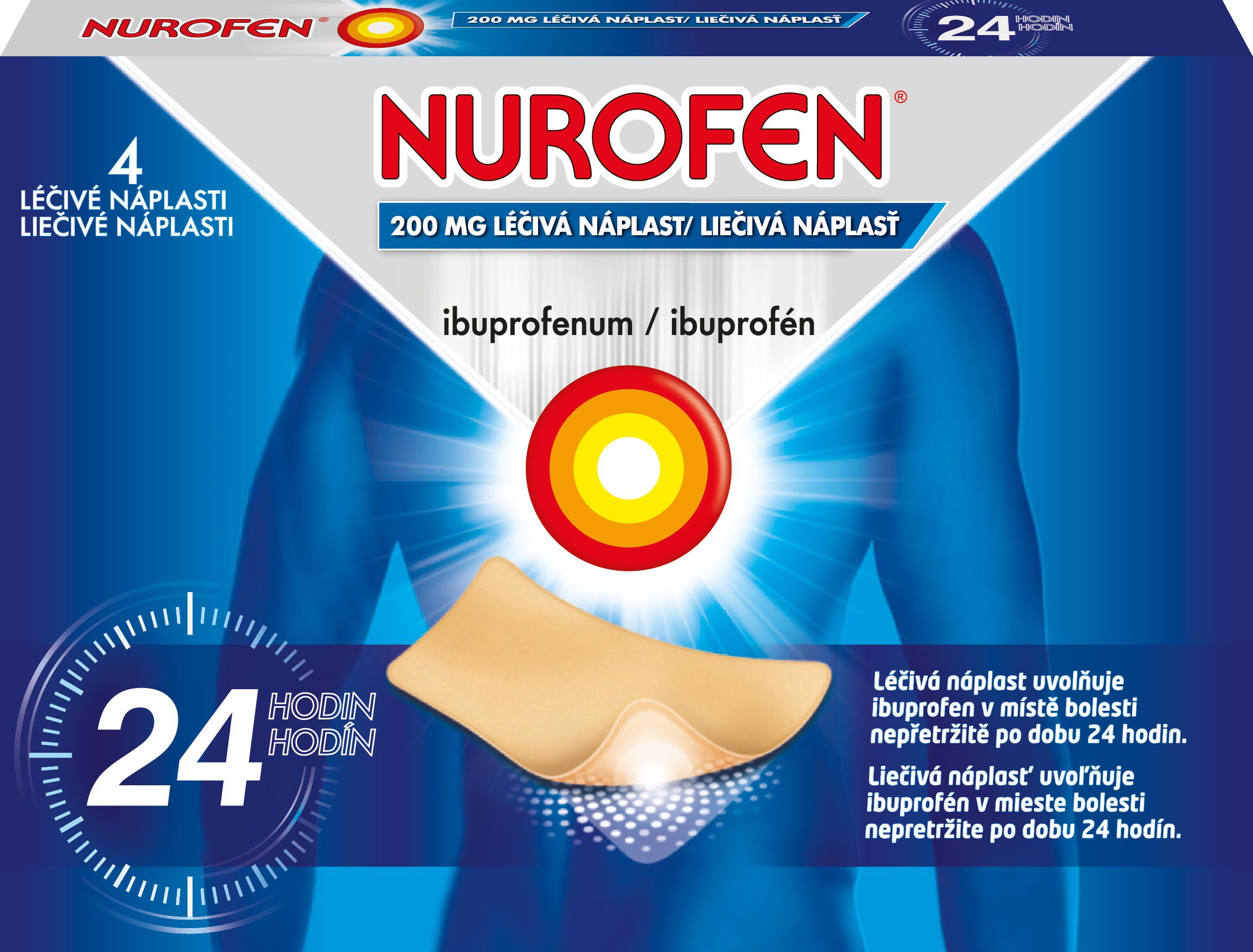 

Nurofen 200 mg léčivá náplast 4 ks